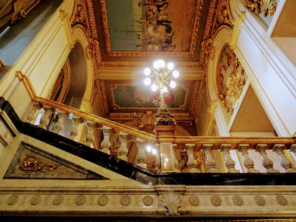 Costa Rica San Jose National theatre top stairs