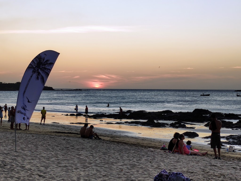 Costa Rica Tamarindo Coucher de soleil plage
