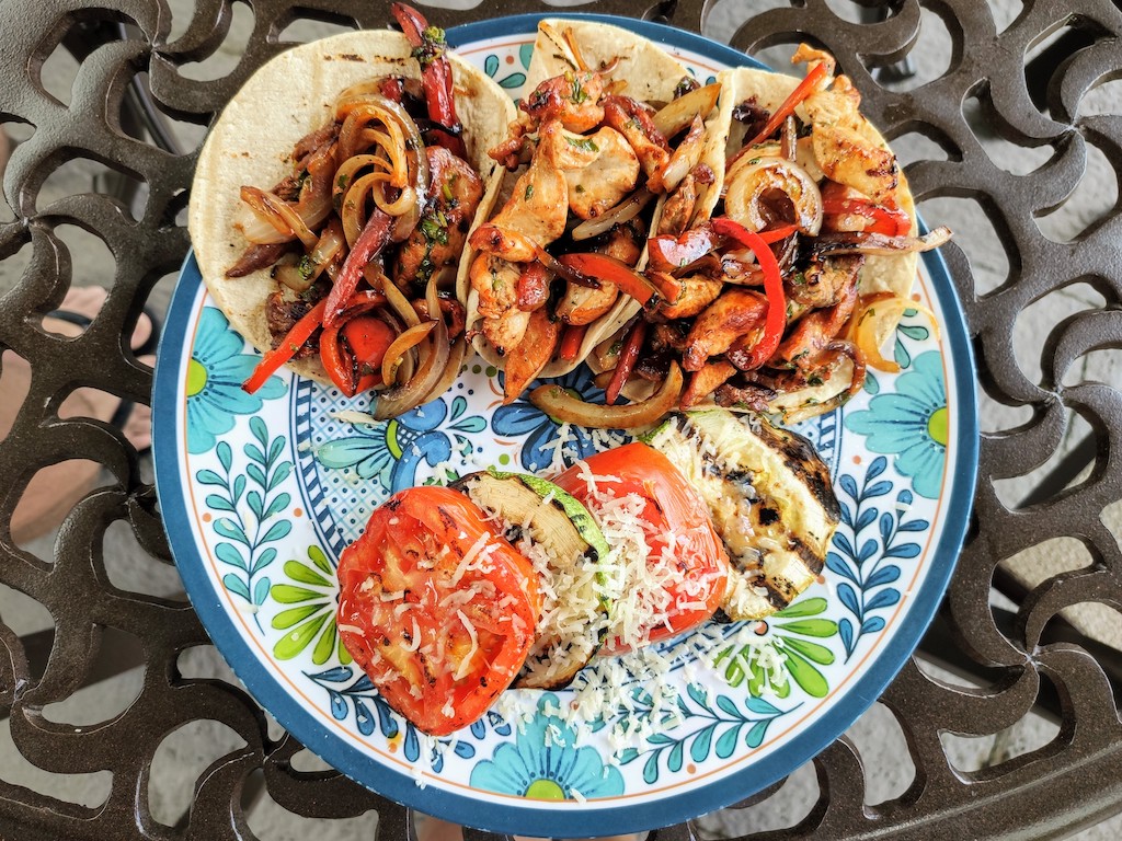 Costa Rica fajitas au poulet