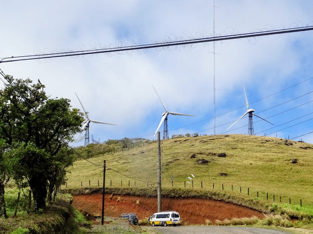 Costa Rica Arenal lake wind turbine 2