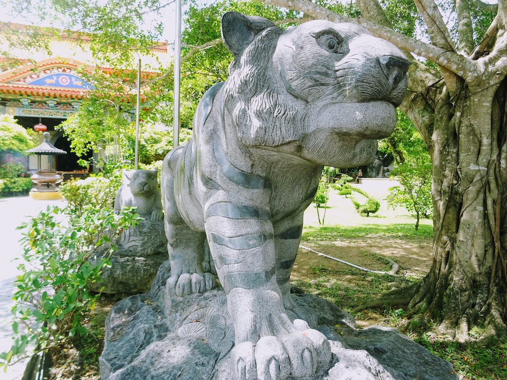 Malaisie Penang Kek Lok Si statue tigre