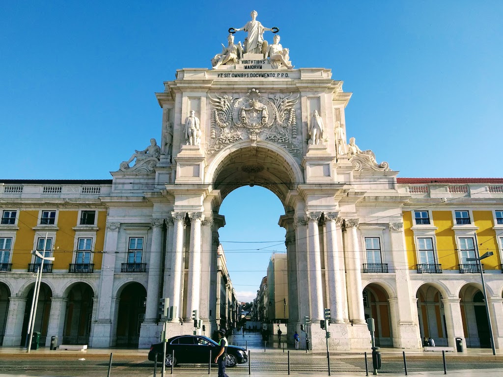 Portugal Lisbonne Commerce place porte