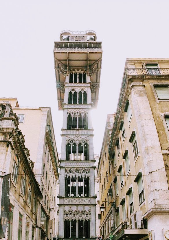 Portugal Lisbonne Santa Justa Ascenseur