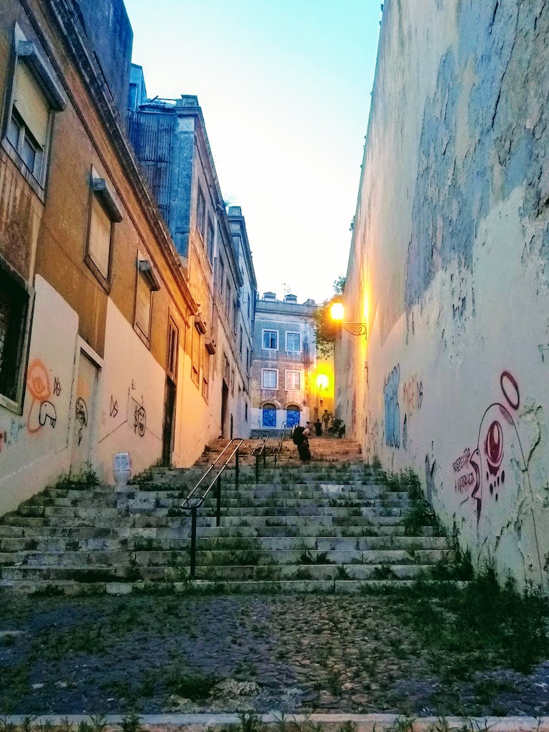 Portugal Lisbonne escalier