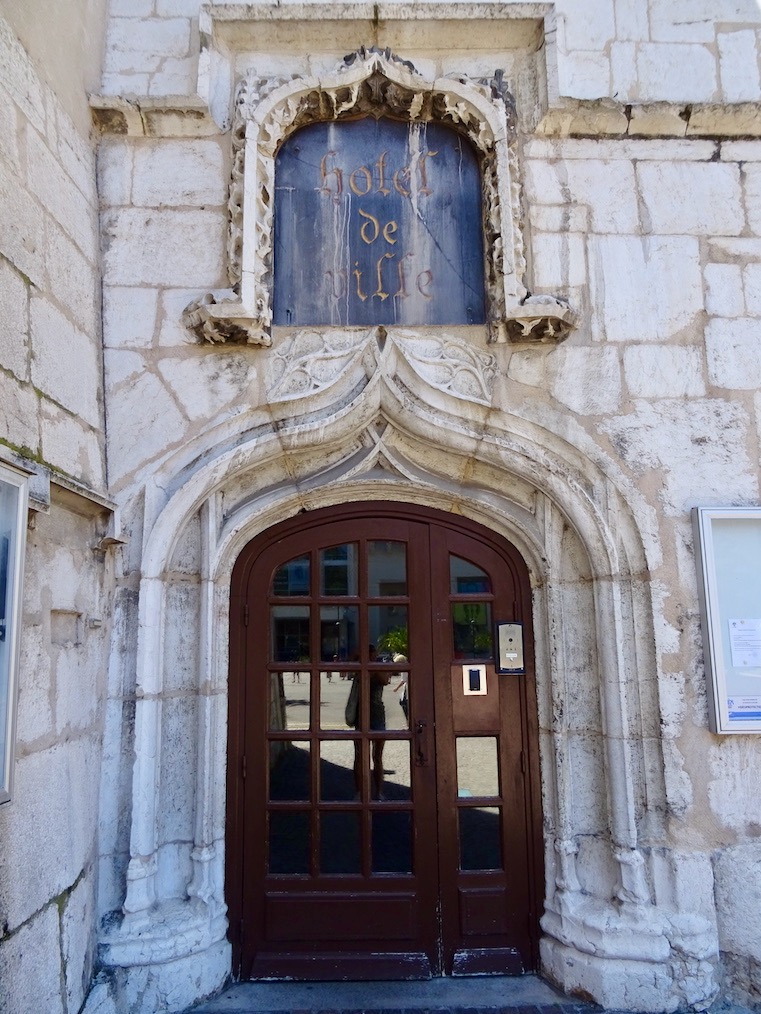 France Aix Les Bains City hall door