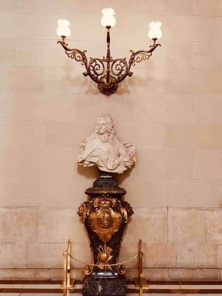 Spain Madrid Royal Palace king bust