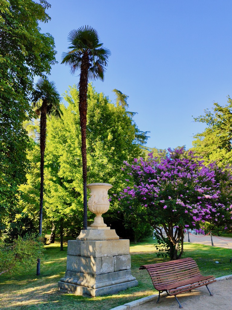 Spain Madrid Campo del Moro bench