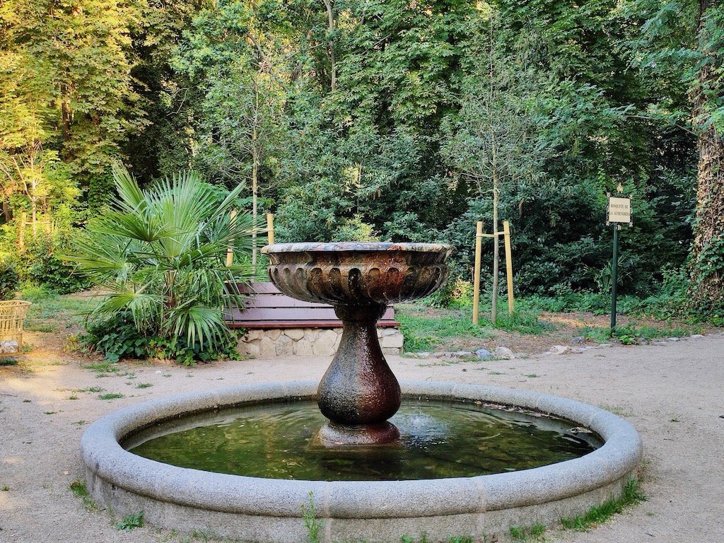 Spain Madrid Campo del Moro little fountain